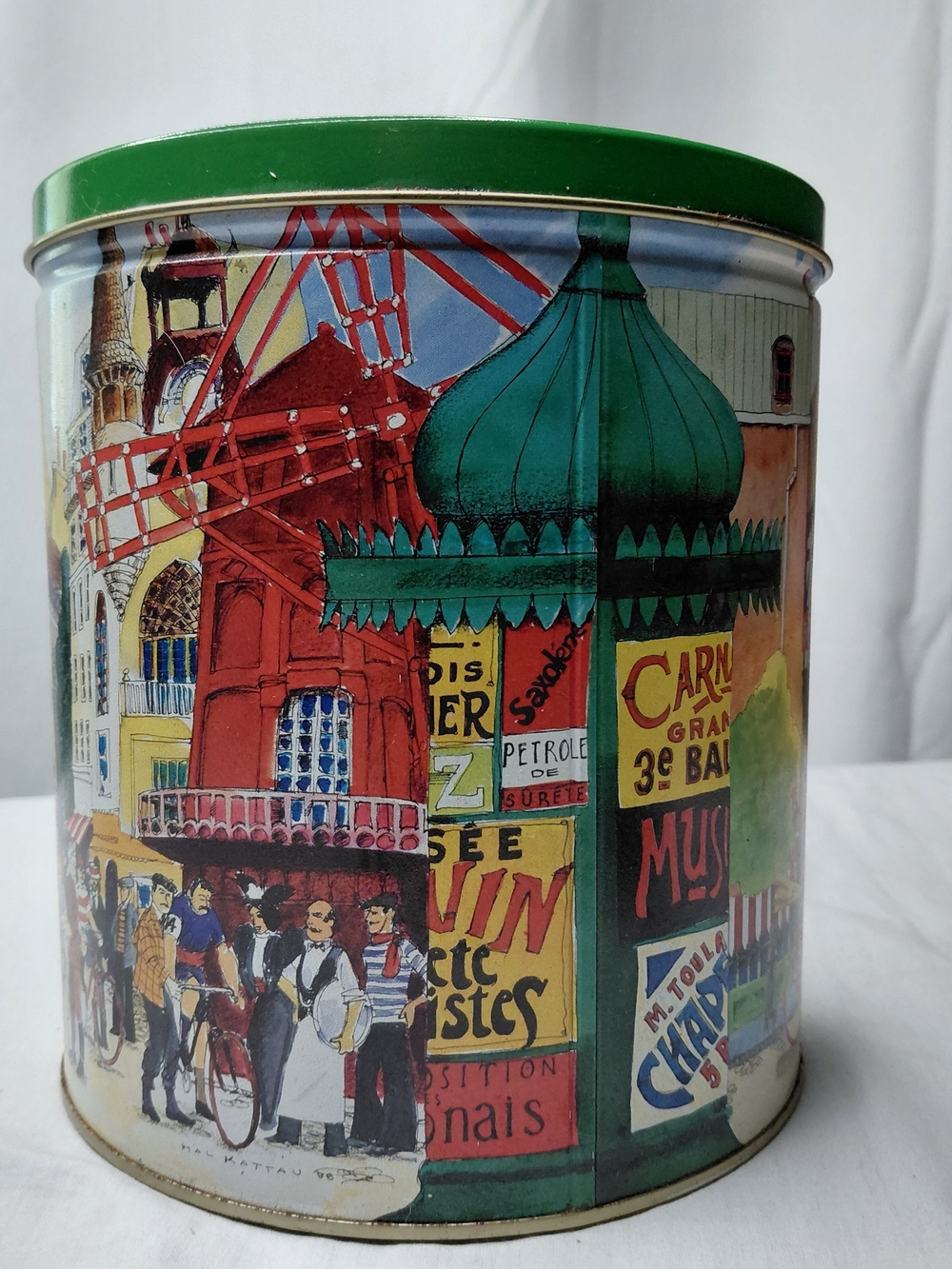1998 "Parisian Vignette" Trail's End Gourmet Popcorn Collectible Tin